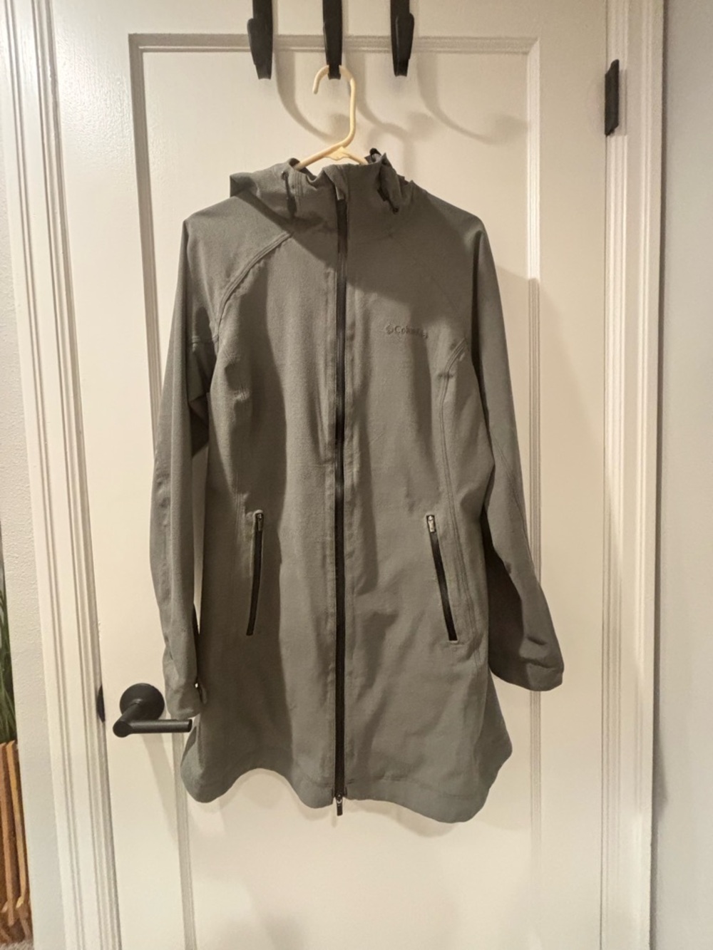 Columbia Dusk2Dawn Jacket Womens Medium Gray Omni Heat Waterproof Jacket